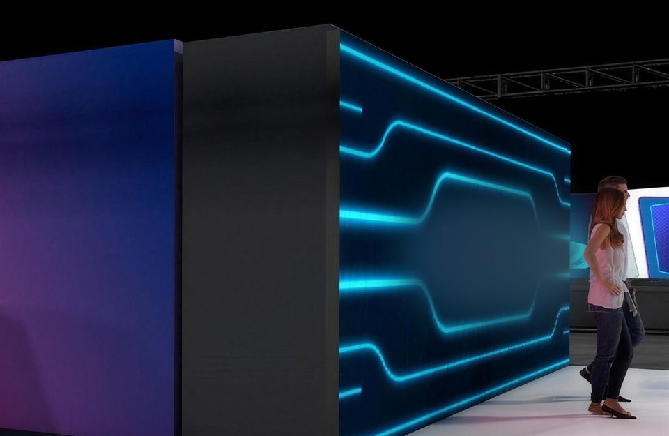 The LED cube as a design render